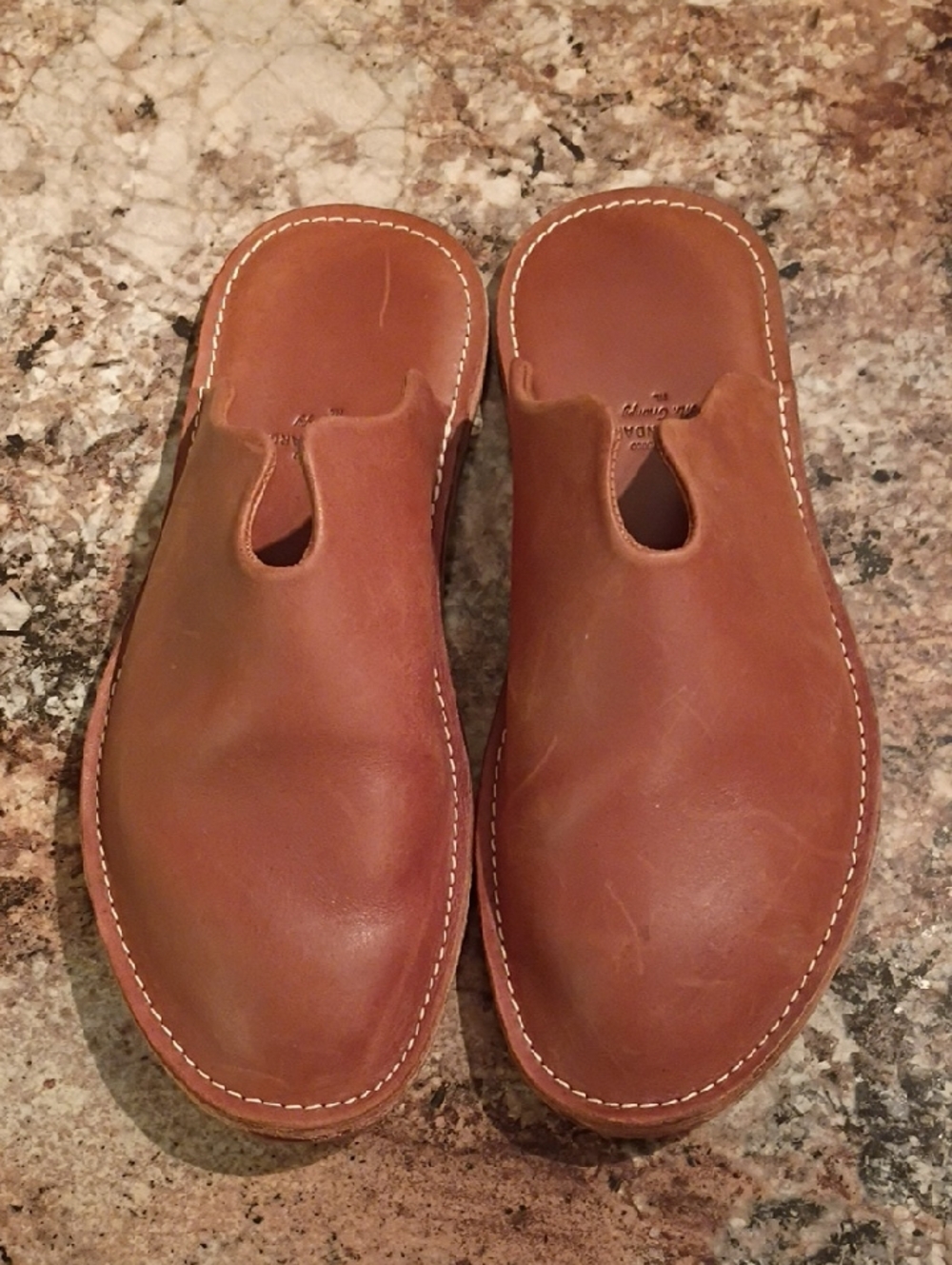 WP Standard Mr. Grumpy Men's Leather Slides Slippers